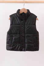 Black-mom&me puffer vest