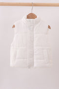 White-mom&me puffer vest