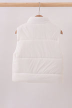 White-mom&me puffer vest