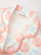 Mommy and Me Fall Pumpkin Print Pajama Set