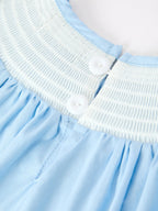 Christmas Nativity Smocked Long Sleeve Girls Dress