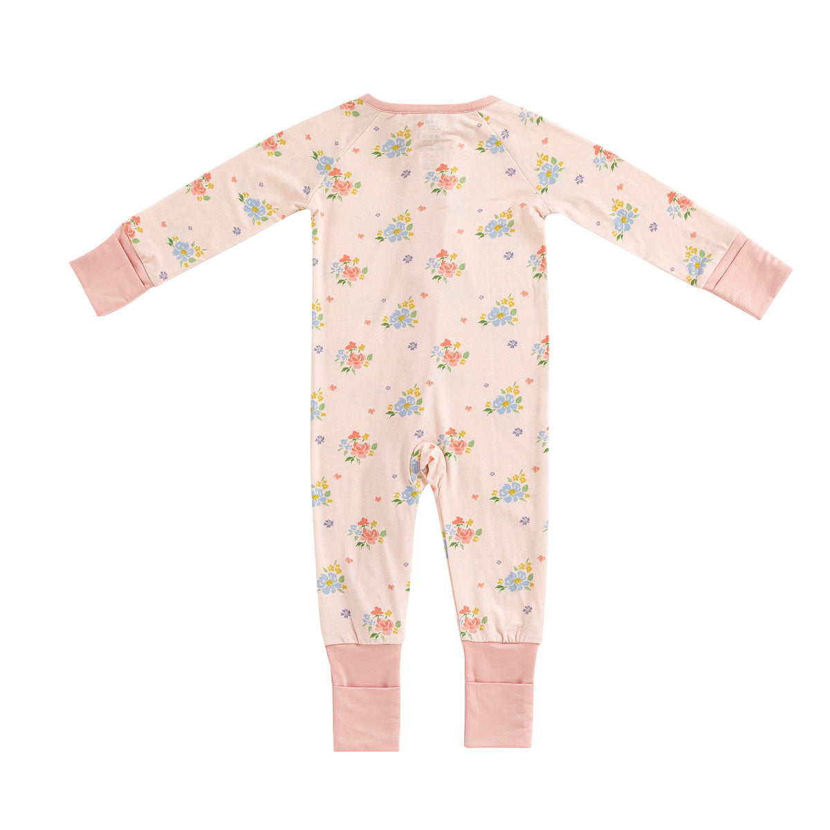 Blush Bloom (Convertible Zip Footies)