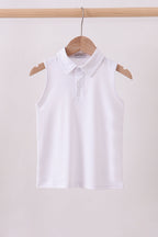 White everyday Collared Tank