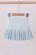Sky pleated skort