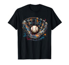 Baseball Drip Team And Ice Cream T-Shirt - Novelty Apparel for Adults