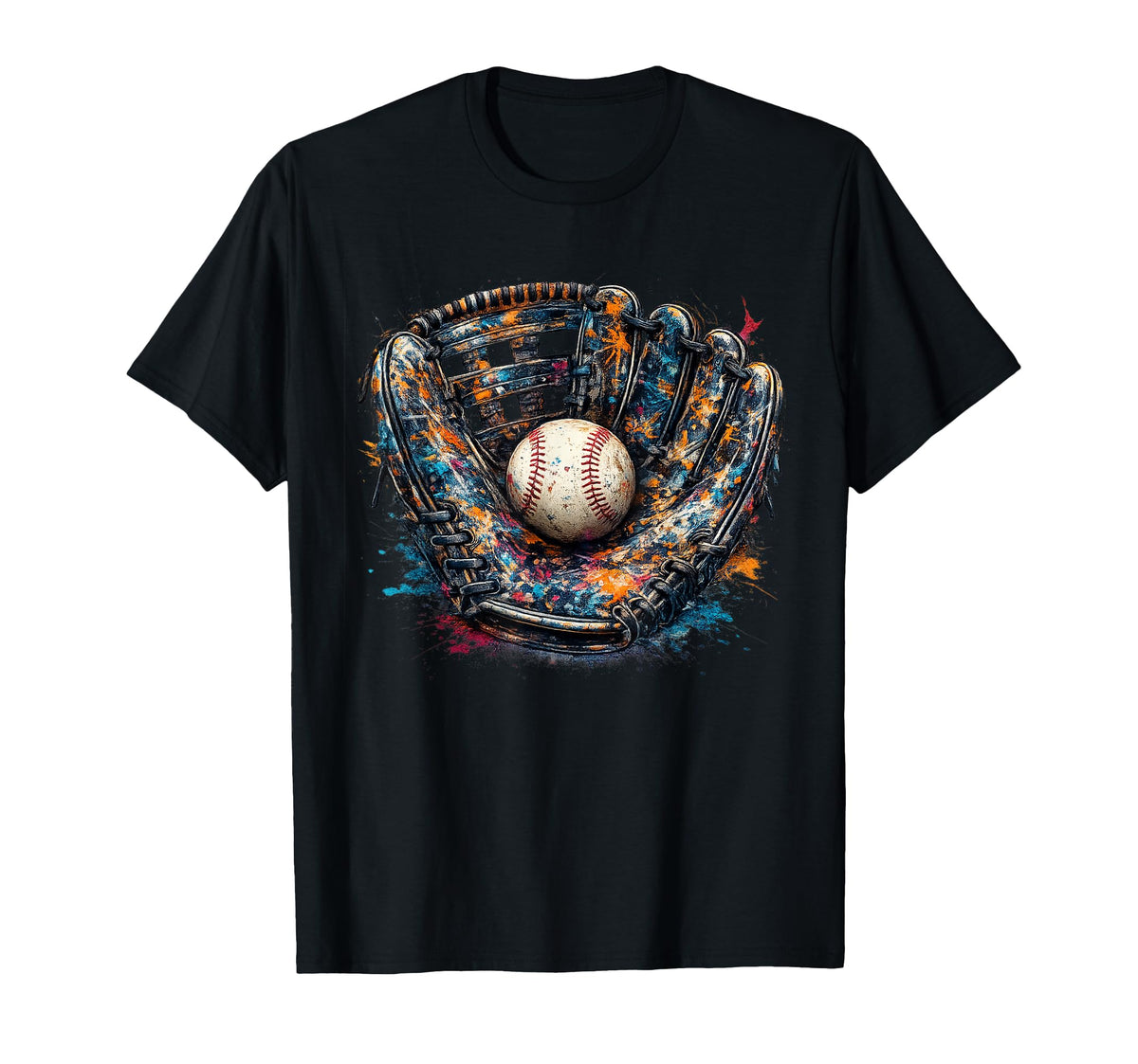 Baseball Drip Team And Ice Cream T-Shirt - Novelty Apparel for Adults