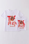 music fan print mom&me top