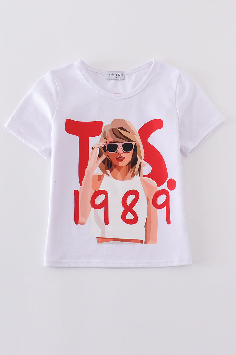 music fan print mom&me top