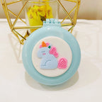 New Strawberry Hair Comb with Folding Mirror - Portable Traveling Massage Comb for Women & Girls - Hair Styling Accessories