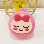 New Strawberry Hair Comb with Folding Mirror - Portable Traveling Massage Comb for Women & Girls - Hair Styling Accessories