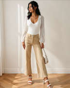 Elsie Center Seam Cropped Jeans