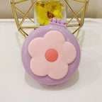 New Strawberry Hair Comb with Folding Mirror - Portable Traveling Massage Comb for Women & Girls - Hair Styling Accessories