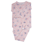 Pink Butterfly Daisy Bamboo Big Kid Pajama Set